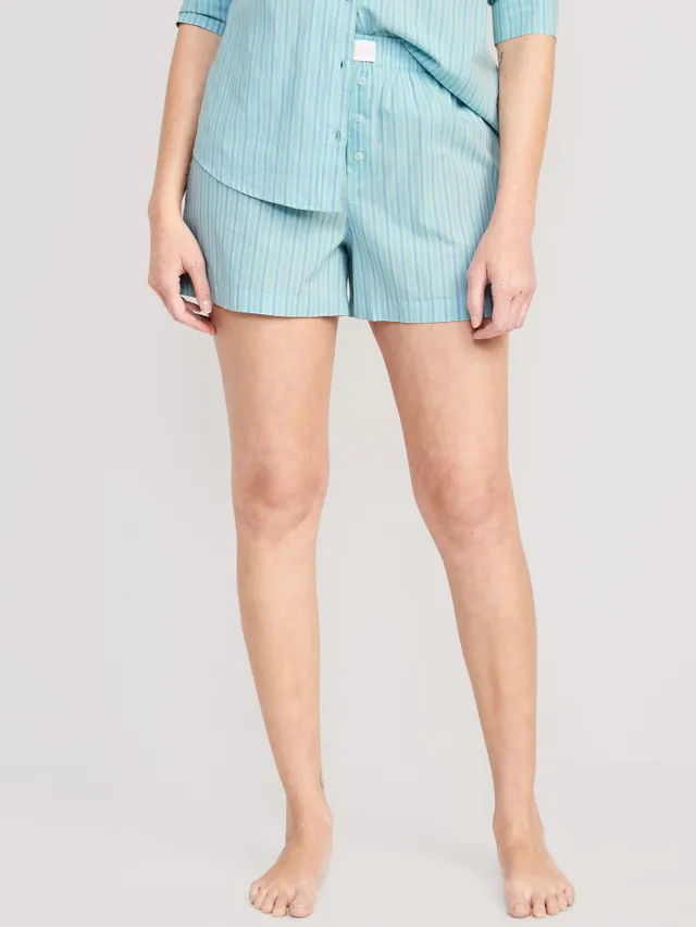 Old Navy High-Waisted Printed Poplin Pajama Shorts For Women -- 3.5-inch Inseam 3 Old Navy High-Waisted Printed Poplin Pajama Shorts For Women -- 3.5-inch Inseam