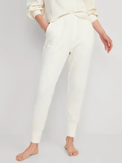 Old Navy High-Waisted Waffle-Knit Pajama Jogger Pants For Women