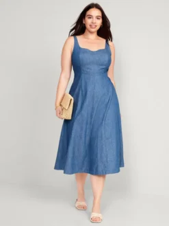 Old Navy Fit & Flare Sleeveless Jean Midi Dress For Women 9 Old Navy Fit & Flare Sleeveless Jean Midi Dress For Women -LuxeWear Sales Store https3A2F2Foldnavy.gapcanada.ca2Fwebcontent2F00532F5672F8712Fcn53567871.jpg 640x