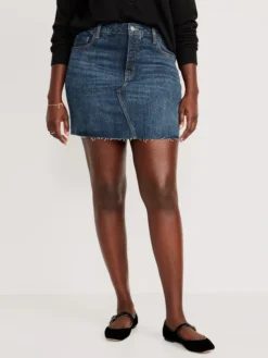 Old Navy High-Waisted Button-Fly OG Straight Mini Cut-Off Jean Skirt For Women -LuxeWear Sales Store https3A2F2Foldnavy.gapcanada.ca2Fwebcontent2F00532F5812F9312Fcn53581931.jpg 640x