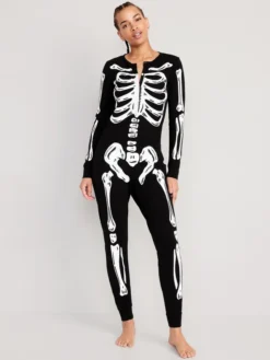 Old Navy Matching Halloween One-Piece Pajamas For Women