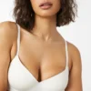 Ardene Seamless Push-Up Bralette In White | Size XL | Nylon/Elastane
