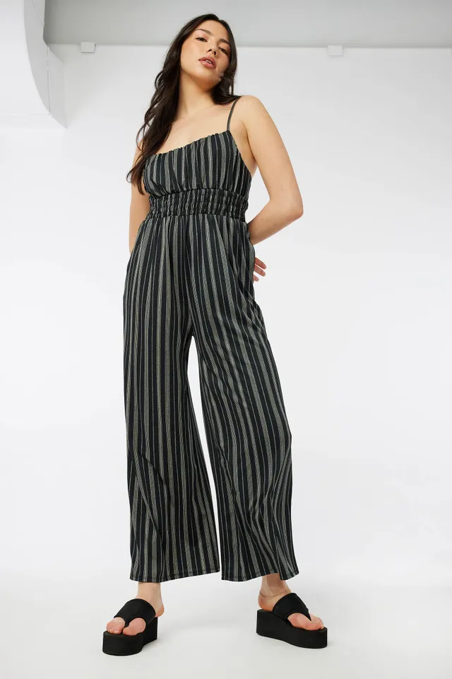 Ardene Thin-Strap Crepe Jumpsuit | Size | Polyester/Spandex 3 Ardene Thin-Strap Crepe Jumpsuit | Size | Polyester/Spandex