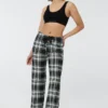 Ardene Super Soft Straight Leg Pj Pants In | Size | Polyester/Spandex