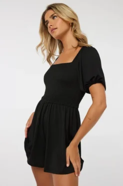 Ardene Milkmaid Romper In | Size | Polyester