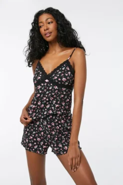 Ardene Super Soft Short & Tank PJ Set In | Size | Polyester/Spandex