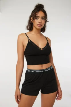 Ardene 2-Pack Cotton Boyshort Panties In Black | Size | Spandex/Cotton