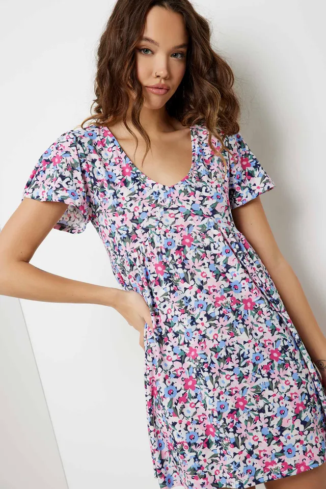 Ardene Mini Babydoll Dress | Size | Polyester/Spandex 3 Ardene Mini Babydoll Dress | Size | Polyester/Spandex